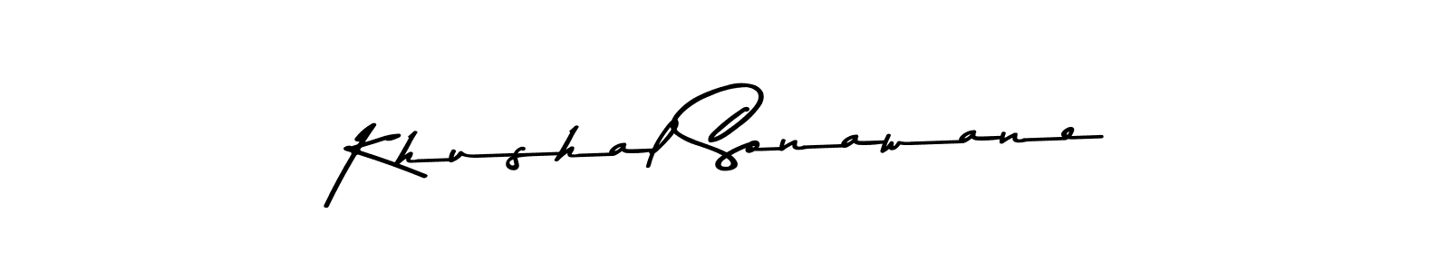 The best way (Asem Kandis PERSONAL USE) to make a short signature is to pick only two or three words in your name. The name Khushal Sonawane include a total of six letters. For converting this name. Khushal Sonawane signature style 9 images and pictures png