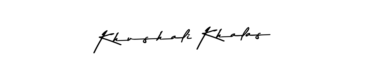 Best and Professional Signature Style for Khushali Khalas. Asem Kandis PERSONAL USE Best Signature Style Collection. Khushali Khalas signature style 9 images and pictures png