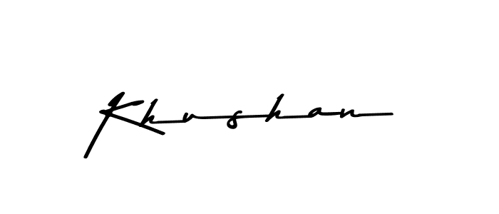 How to make Khushan signature? Asem Kandis PERSONAL USE is a professional autograph style. Create handwritten signature for Khushan name. Khushan signature style 9 images and pictures png