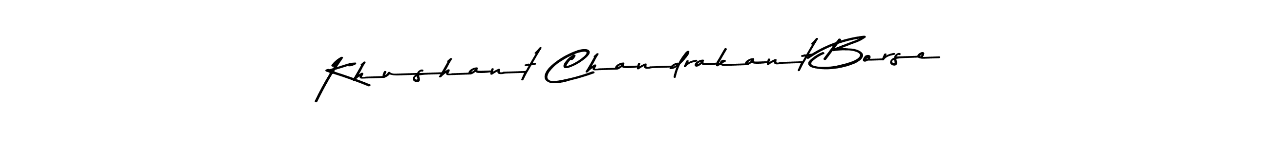 This is the best signature style for the Khushant Chandrakant Borse name. Also you like these signature font (Asem Kandis PERSONAL USE). Mix name signature. Khushant Chandrakant Borse signature style 9 images and pictures png