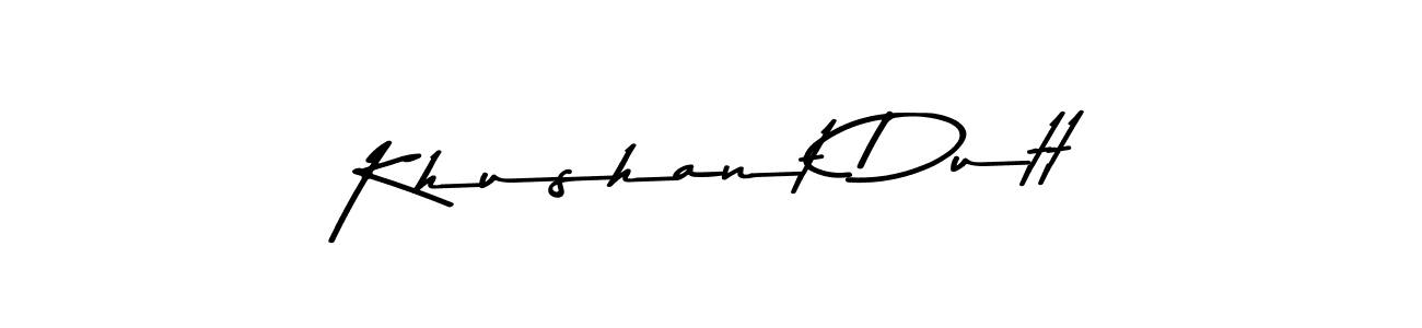 Design your own signature with our free online signature maker. With this signature software, you can create a handwritten (Asem Kandis PERSONAL USE) signature for name Khushant Dutt. Khushant Dutt signature style 9 images and pictures png