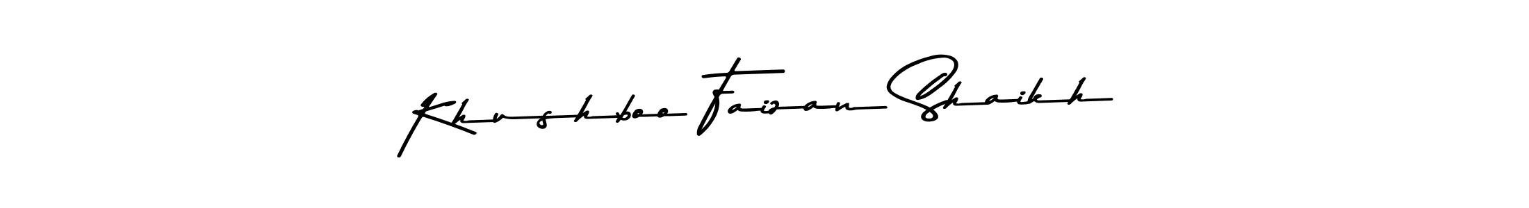 Also we have Khushboo Faizan Shaikh name is the best signature style. Create professional handwritten signature collection using Asem Kandis PERSONAL USE autograph style. Khushboo Faizan Shaikh signature style 9 images and pictures png