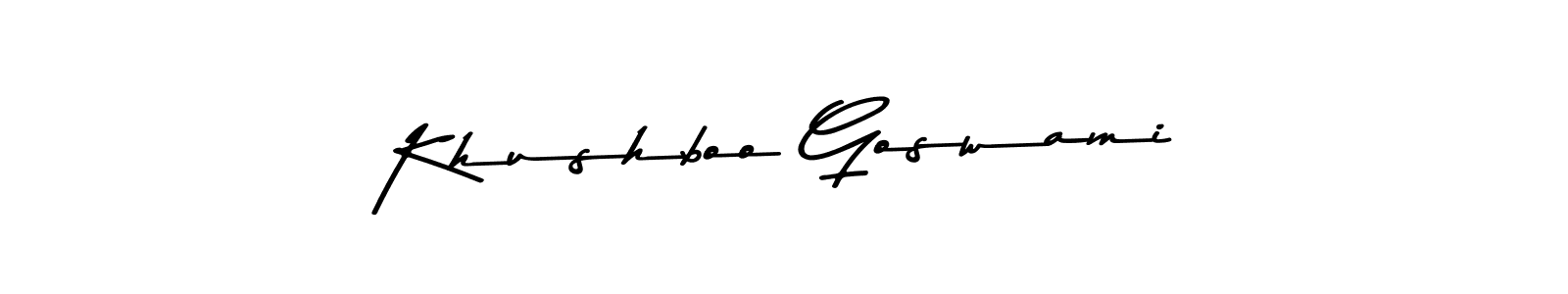 Make a beautiful signature design for name Khushboo Goswami. Use this online signature maker to create a handwritten signature for free. Khushboo Goswami signature style 9 images and pictures png
