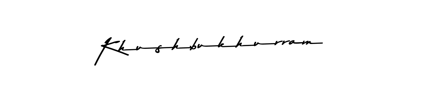 How to make Khushbukhurram signature? Asem Kandis PERSONAL USE is a professional autograph style. Create handwritten signature for Khushbukhurram name. Khushbukhurram signature style 9 images and pictures png