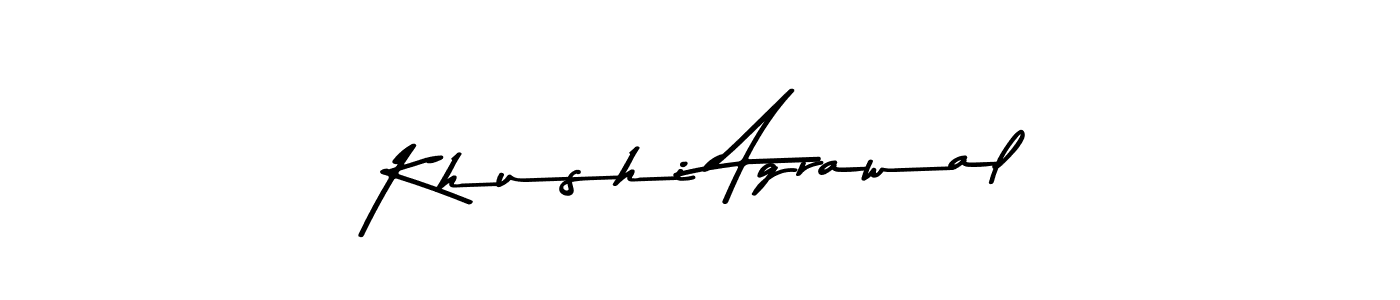 How to make Khushi Agrawal signature? Asem Kandis PERSONAL USE is a professional autograph style. Create handwritten signature for Khushi Agrawal name. Khushi Agrawal signature style 9 images and pictures png