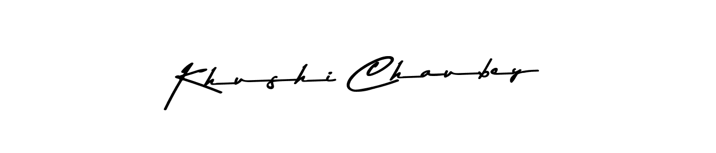 The best way (Asem Kandis PERSONAL USE) to make a short signature is to pick only two or three words in your name. The name Khushi Chaubey include a total of six letters. For converting this name. Khushi Chaubey signature style 9 images and pictures png