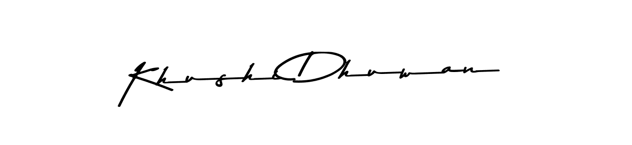 Also we have Khushi Dhuwan name is the best signature style. Create professional handwritten signature collection using Asem Kandis PERSONAL USE autograph style. Khushi Dhuwan signature style 9 images and pictures png