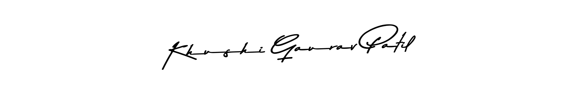 Also we have Khushi Gaurav Patil name is the best signature style. Create professional handwritten signature collection using Asem Kandis PERSONAL USE autograph style. Khushi Gaurav Patil signature style 9 images and pictures png