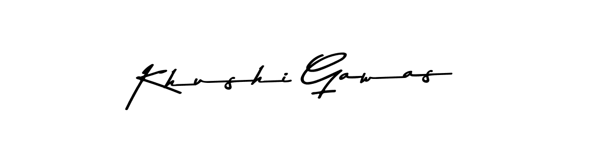 Also we have Khushi Gawas name is the best signature style. Create professional handwritten signature collection using Asem Kandis PERSONAL USE autograph style. Khushi Gawas signature style 9 images and pictures png