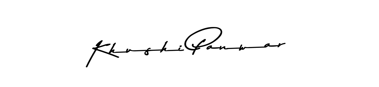 How to make Khushi Panwar signature? Asem Kandis PERSONAL USE is a professional autograph style. Create handwritten signature for Khushi Panwar name. Khushi Panwar signature style 9 images and pictures png