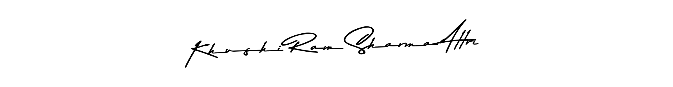 You can use this online signature creator to create a handwritten signature for the name Khushi Ram Sharma Attri. This is the best online autograph maker. Khushi Ram Sharma Attri signature style 9 images and pictures png