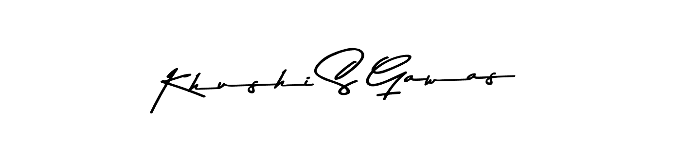 Also we have Khushi S Gawas name is the best signature style. Create professional handwritten signature collection using Asem Kandis PERSONAL USE autograph style. Khushi S Gawas signature style 9 images and pictures png