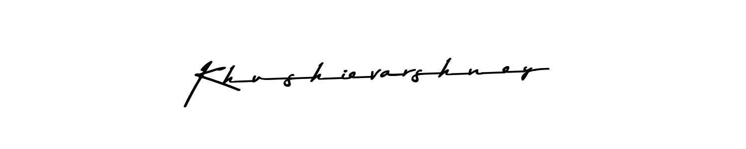 Khushievarshney stylish signature style. Best Handwritten Sign (Asem Kandis PERSONAL USE) for my name. Handwritten Signature Collection Ideas for my name Khushievarshney. Khushievarshney signature style 9 images and pictures png