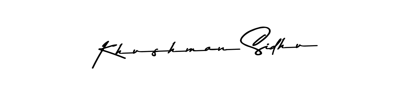 Also we have Khushman Sidhu name is the best signature style. Create professional handwritten signature collection using Asem Kandis PERSONAL USE autograph style. Khushman Sidhu signature style 9 images and pictures png