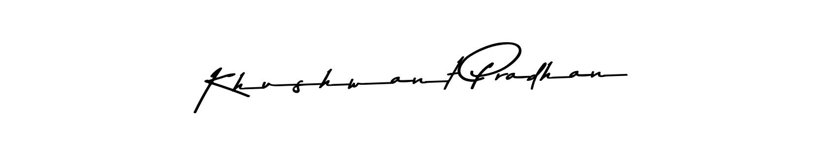 How to make Khushwant Pradhan signature? Asem Kandis PERSONAL USE is a professional autograph style. Create handwritten signature for Khushwant Pradhan name. Khushwant Pradhan signature style 9 images and pictures png