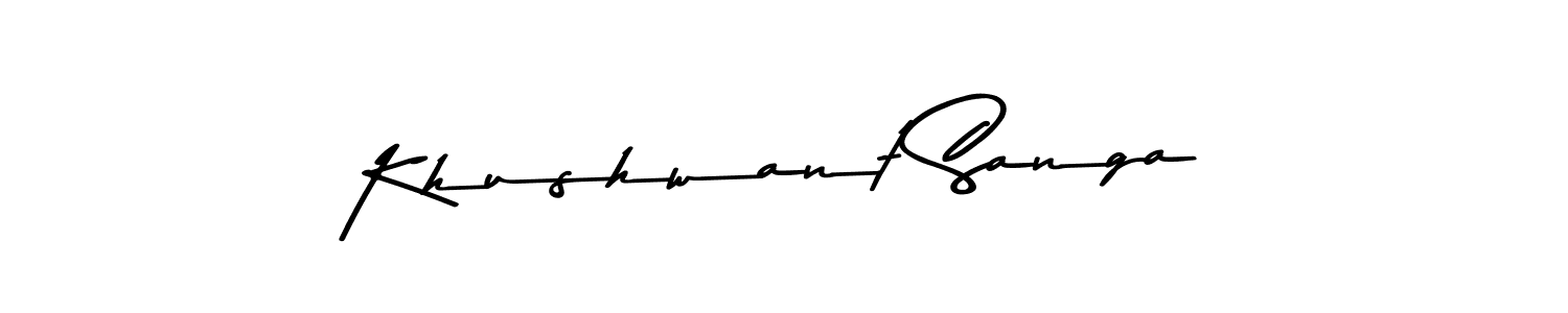 Make a beautiful signature design for name Khushwant Sanga. With this signature (Asem Kandis PERSONAL USE) style, you can create a handwritten signature for free. Khushwant Sanga signature style 9 images and pictures png