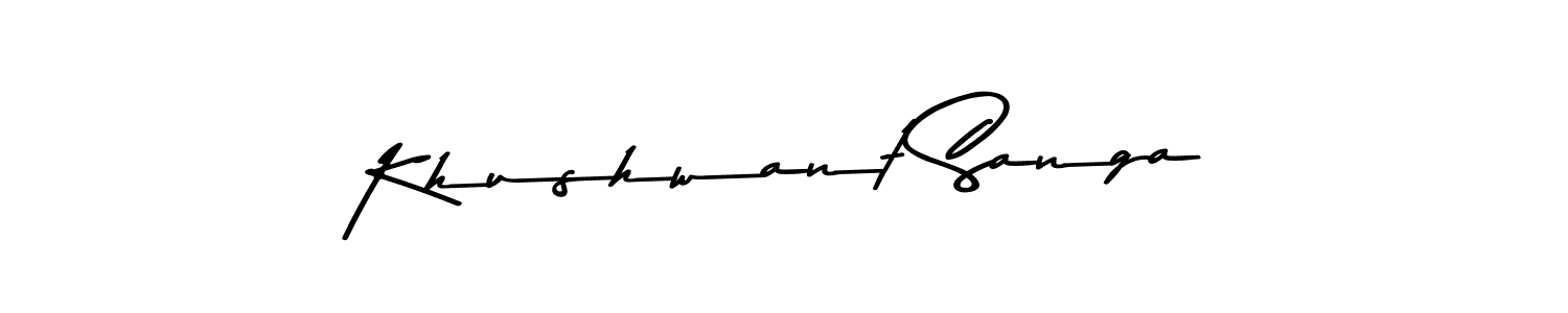 Use a signature maker to create a handwritten signature online. With this signature software, you can design (Asem Kandis PERSONAL USE) your own signature for name Khushwant Sanga. Khushwant Sanga signature style 9 images and pictures png