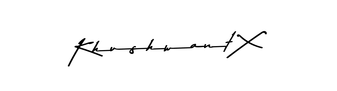 Make a beautiful signature design for name Khushwant X. Use this online signature maker to create a handwritten signature for free. Khushwant X signature style 9 images and pictures png