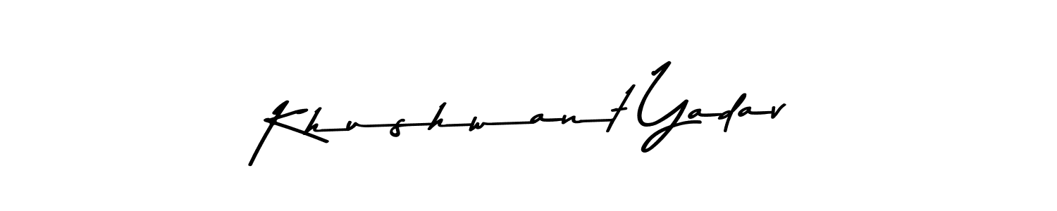 Design your own signature with our free online signature maker. With this signature software, you can create a handwritten (Asem Kandis PERSONAL USE) signature for name Khushwant Yadav. Khushwant Yadav signature style 9 images and pictures png