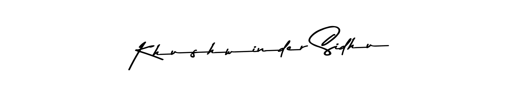 Design your own signature with our free online signature maker. With this signature software, you can create a handwritten (Asem Kandis PERSONAL USE) signature for name Khushwinder Sidhu. Khushwinder Sidhu signature style 9 images and pictures png