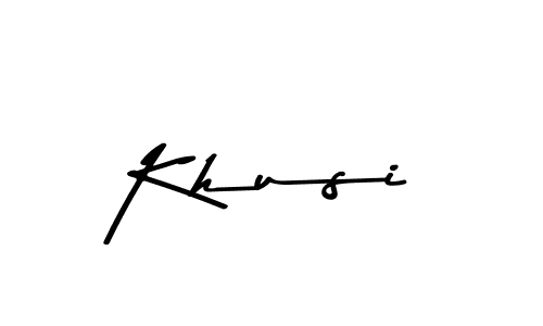 The best way (Asem Kandis PERSONAL USE) to make a short signature is to pick only two or three words in your name. The name Khusi include a total of six letters. For converting this name. Khusi signature style 9 images and pictures png