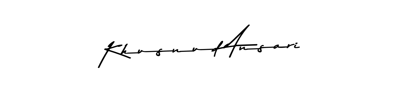 Use a signature maker to create a handwritten signature online. With this signature software, you can design (Asem Kandis PERSONAL USE) your own signature for name Khusnud Ansari. Khusnud Ansari signature style 9 images and pictures png