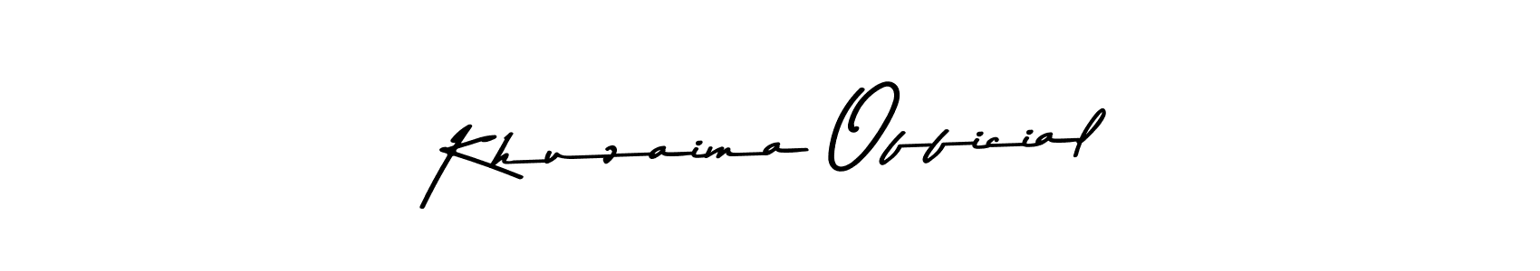 Make a beautiful signature design for name Khuzaima Official. Use this online signature maker to create a handwritten signature for free. Khuzaima Official signature style 9 images and pictures png