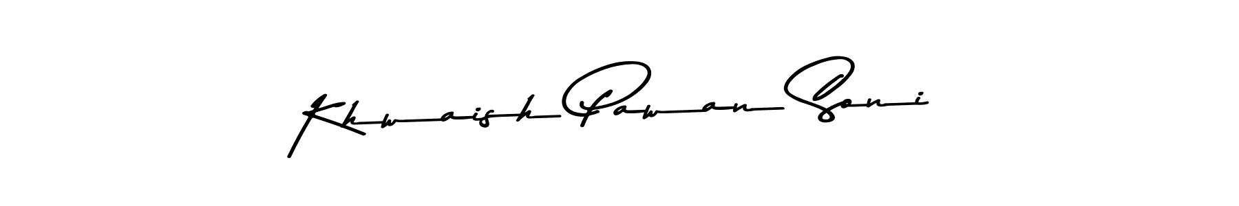 Asem Kandis PERSONAL USE is a professional signature style that is perfect for those who want to add a touch of class to their signature. It is also a great choice for those who want to make their signature more unique. Get Khwaish Pawan Soni name to fancy signature for free. Khwaish Pawan Soni signature style 9 images and pictures png