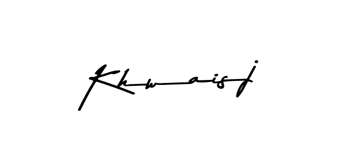 Design your own signature with our free online signature maker. With this signature software, you can create a handwritten (Asem Kandis PERSONAL USE) signature for name Khwaisj. Khwaisj signature style 9 images and pictures png