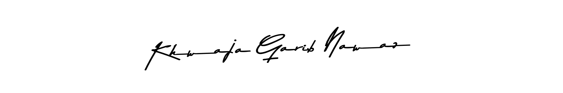 You should practise on your own different ways (Asem Kandis PERSONAL USE) to write your name (Khwaja Garib Nawaz) in signature. don't let someone else do it for you. Khwaja Garib Nawaz signature style 9 images and pictures png