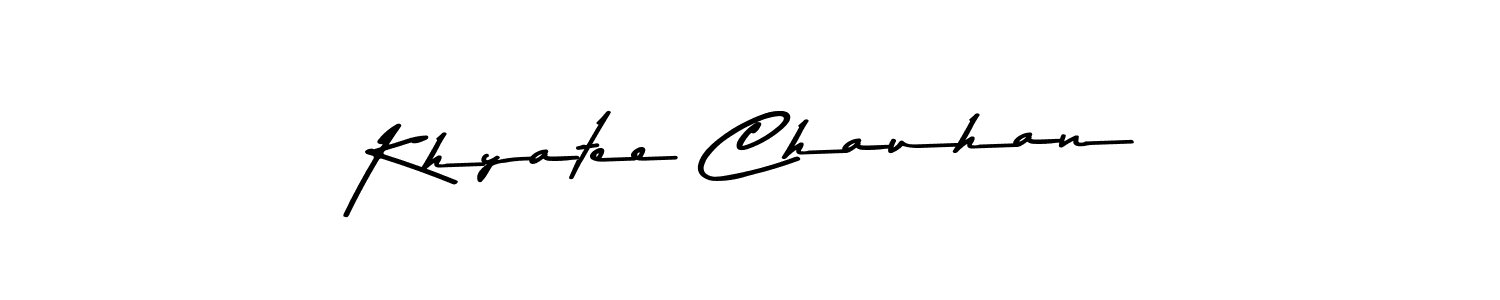You can use this online signature creator to create a handwritten signature for the name Khyatee Chauhan. This is the best online autograph maker. Khyatee Chauhan signature style 9 images and pictures png