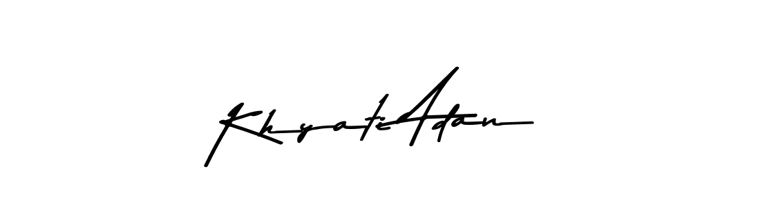 Check out images of Autograph of Khyati Adan name. Actor Khyati Adan Signature Style. Asem Kandis PERSONAL USE is a professional sign style online. Khyati Adan signature style 9 images and pictures png