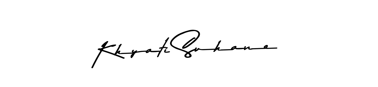 Also we have Khyati Suhane name is the best signature style. Create professional handwritten signature collection using Asem Kandis PERSONAL USE autograph style. Khyati Suhane signature style 9 images and pictures png