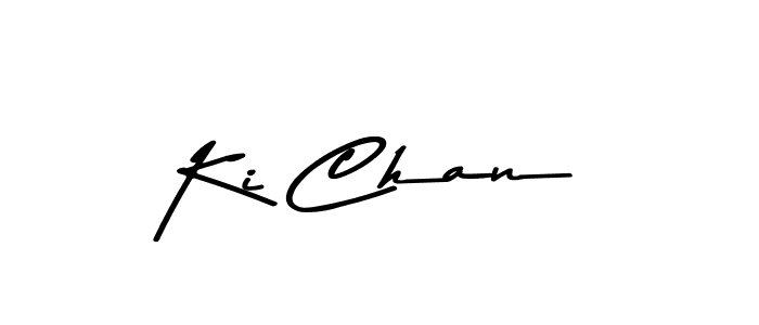 Ki Chan stylish signature style. Best Handwritten Sign (Asem Kandis PERSONAL USE) for my name. Handwritten Signature Collection Ideas for my name Ki Chan. Ki Chan signature style 9 images and pictures png