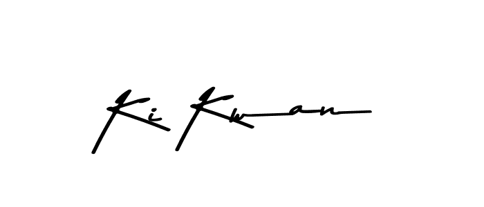 Design your own signature with our free online signature maker. With this signature software, you can create a handwritten (Asem Kandis PERSONAL USE) signature for name Ki Kwan. Ki Kwan signature style 9 images and pictures png