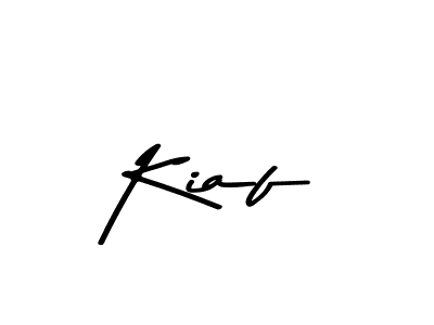 Create a beautiful signature design for name Kiaf. With this signature (Asem Kandis PERSONAL USE) fonts, you can make a handwritten signature for free. Kiaf signature style 9 images and pictures png