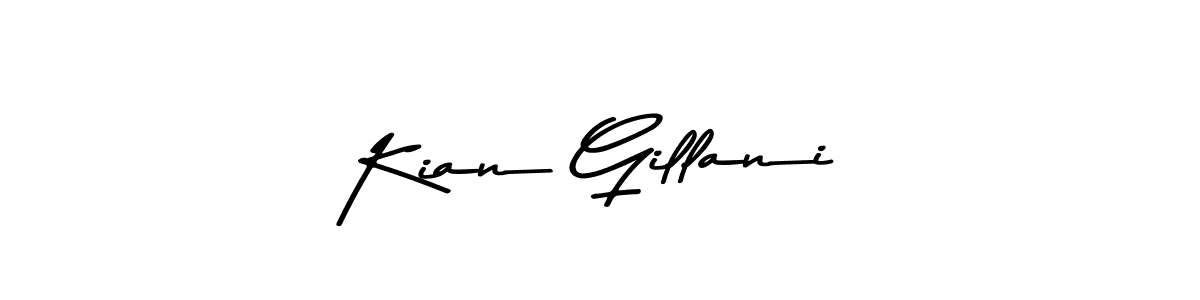 You should practise on your own different ways (Asem Kandis PERSONAL USE) to write your name (Kian Gillani) in signature. don't let someone else do it for you. Kian Gillani signature style 9 images and pictures png