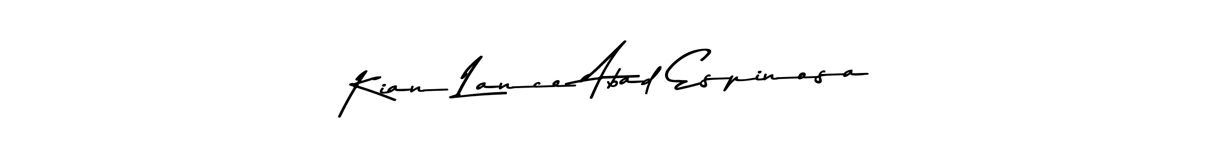 if you are searching for the best signature style for your name Kian Lance Abad Espinosa. so please give up your signature search. here we have designed multiple signature styles  using Asem Kandis PERSONAL USE. Kian Lance Abad Espinosa signature style 9 images and pictures png