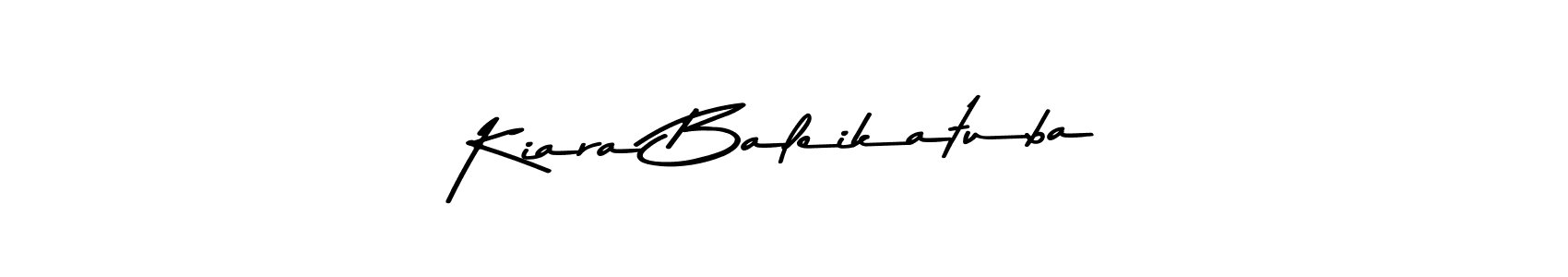 This is the best signature style for the Kiara Baleikatuba name. Also you like these signature font (Asem Kandis PERSONAL USE). Mix name signature. Kiara Baleikatuba signature style 9 images and pictures png