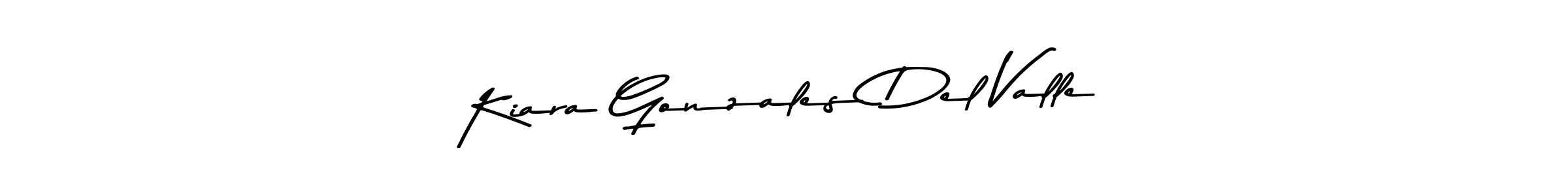 Make a beautiful signature design for name Kiara Gonzales Del Valle. With this signature (Asem Kandis PERSONAL USE) style, you can create a handwritten signature for free. Kiara Gonzales Del Valle signature style 9 images and pictures png