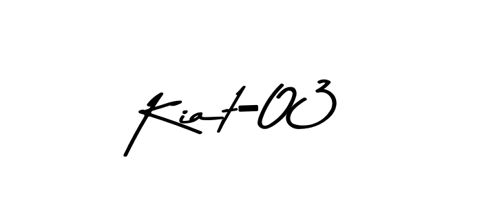 Create a beautiful signature design for name Kiat-03. With this signature (Asem Kandis PERSONAL USE) fonts, you can make a handwritten signature for free. Kiat-03 signature style 9 images and pictures png