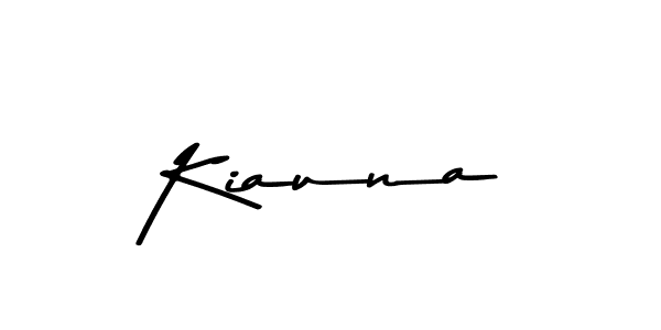 How to make Kiauna name signature. Use Asem Kandis PERSONAL USE style for creating short signs online. This is the latest handwritten sign. Kiauna signature style 9 images and pictures png