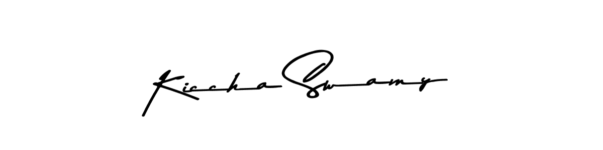 It looks lik you need a new signature style for name Kiccha Swamy. Design unique handwritten (Asem Kandis PERSONAL USE) signature with our free signature maker in just a few clicks. Kiccha Swamy signature style 9 images and pictures png