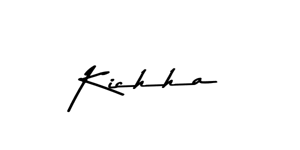 Create a beautiful signature design for name Kichha. With this signature (Asem Kandis PERSONAL USE) fonts, you can make a handwritten signature for free. Kichha signature style 9 images and pictures png