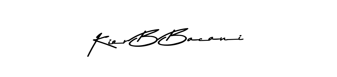 How to make Kier B Bacani signature? Asem Kandis PERSONAL USE is a professional autograph style. Create handwritten signature for Kier B Bacani name. Kier B Bacani signature style 9 images and pictures png