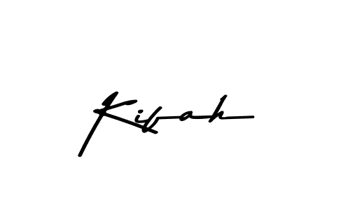 Create a beautiful signature design for name Kifah. With this signature (Asem Kandis PERSONAL USE) fonts, you can make a handwritten signature for free. Kifah signature style 9 images and pictures png