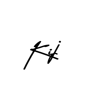 Make a beautiful signature design for name Kij. With this signature (Asem Kandis PERSONAL USE) style, you can create a handwritten signature for free. Kij signature style 9 images and pictures png