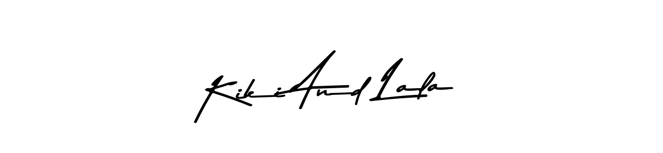 You should practise on your own different ways (Asem Kandis PERSONAL USE) to write your name (Kiki And Lala) in signature. don't let someone else do it for you. Kiki And Lala signature style 9 images and pictures png