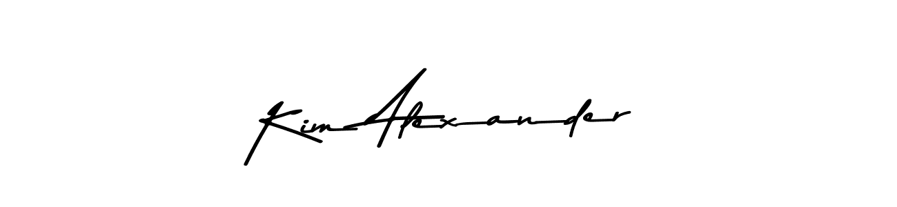 Use a signature maker to create a handwritten signature online. With this signature software, you can design (Asem Kandis PERSONAL USE) your own signature for name Kim Alexander. Kim Alexander signature style 9 images and pictures png