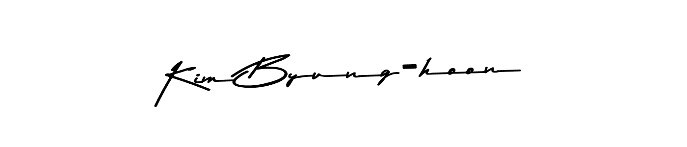 Create a beautiful signature design for name Kim Byung-hoon. With this signature (Asem Kandis PERSONAL USE) fonts, you can make a handwritten signature for free. Kim Byung-hoon signature style 9 images and pictures png